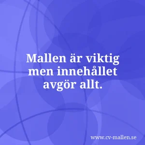 CV mall Word 2026 – Så skapar och anpassar du ditt CV i Word