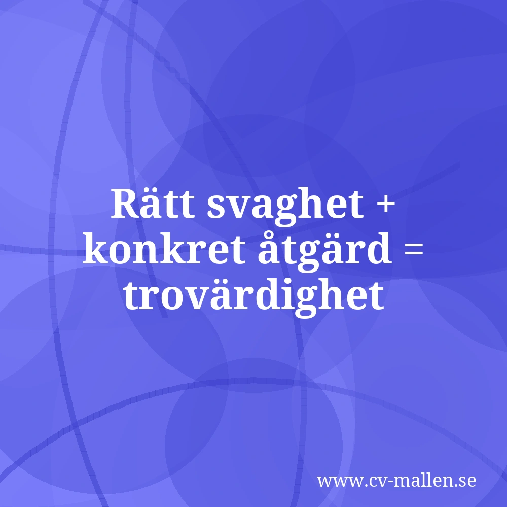 Svagheter intervju – exempelsvar du kan anpassa direkt