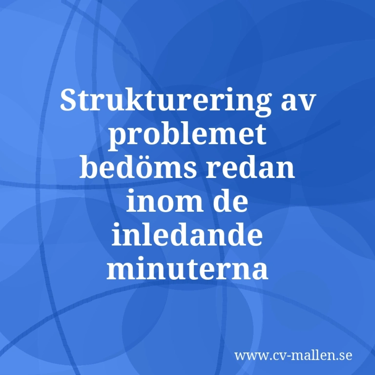 Case-intervju: förberedelse och lösningsstrategi